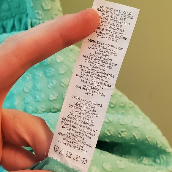 Kensie Mint Green Textured Dot Retro / Mod Dress - Picture 10 of 13